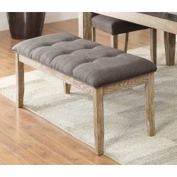 Huron 49-inch Bench - Weathered Wood